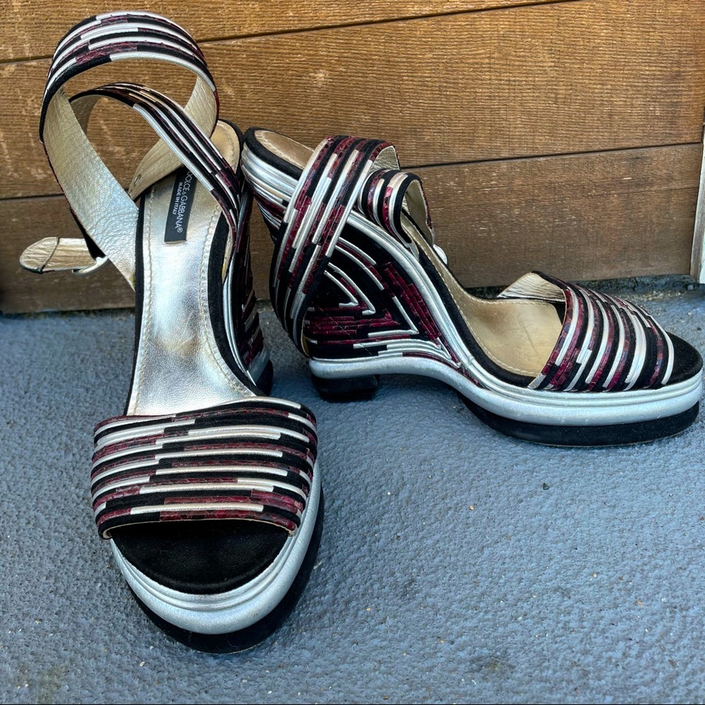 dolce & gabbana authentic Platform Wedges 39